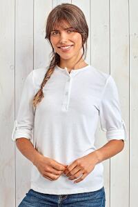 Produktfoto Premier Workwear Damen Langarmshirt mit Knöpfen