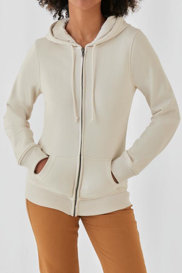 Produktansicht: B&C Damen Bio-Sweatjacke mit Kapuze