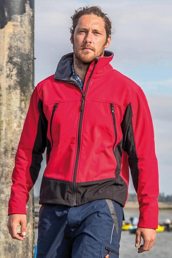 Produktansicht: Result Activity Herren Softshell Sportjacke bis Größe 3XL