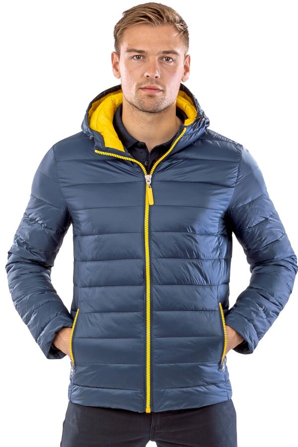 Produktansicht: Result Snow Bird sehr leichte Herren Steppjacke mit Kapuze bis Größe 3XL