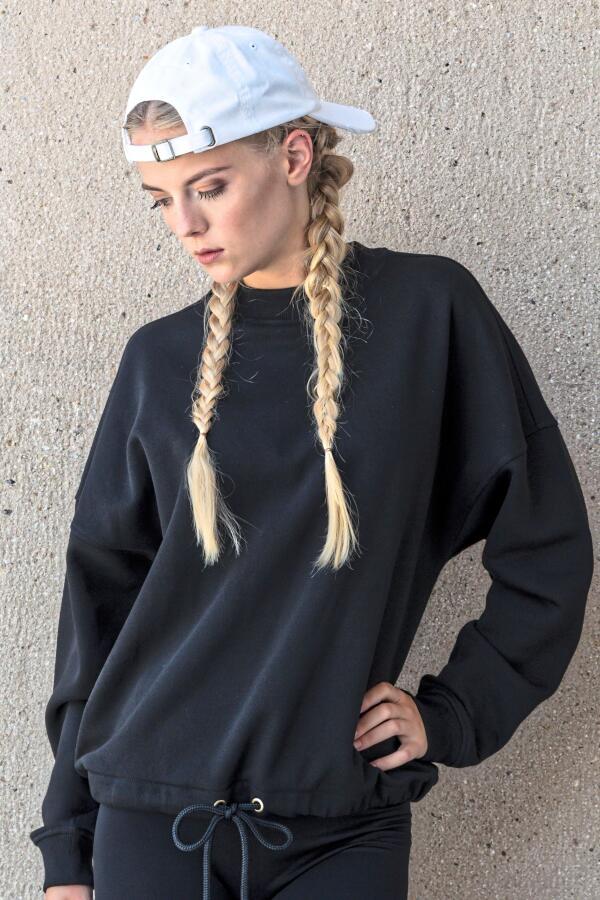 Produktansicht: BYB weites Damen Sweatshirt mit Kordel am Saum