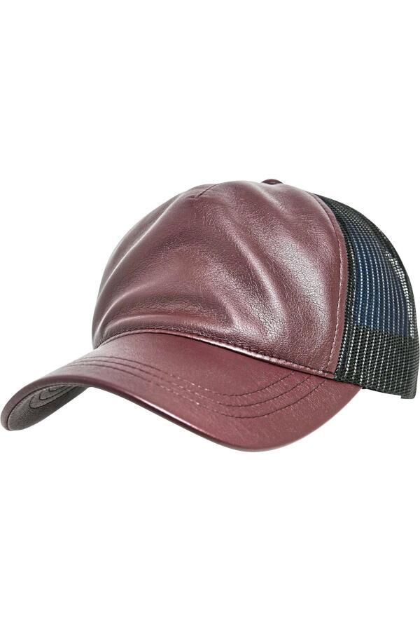 Produktansicht: FLEXFIT Trucker Cap in Leder-Optik