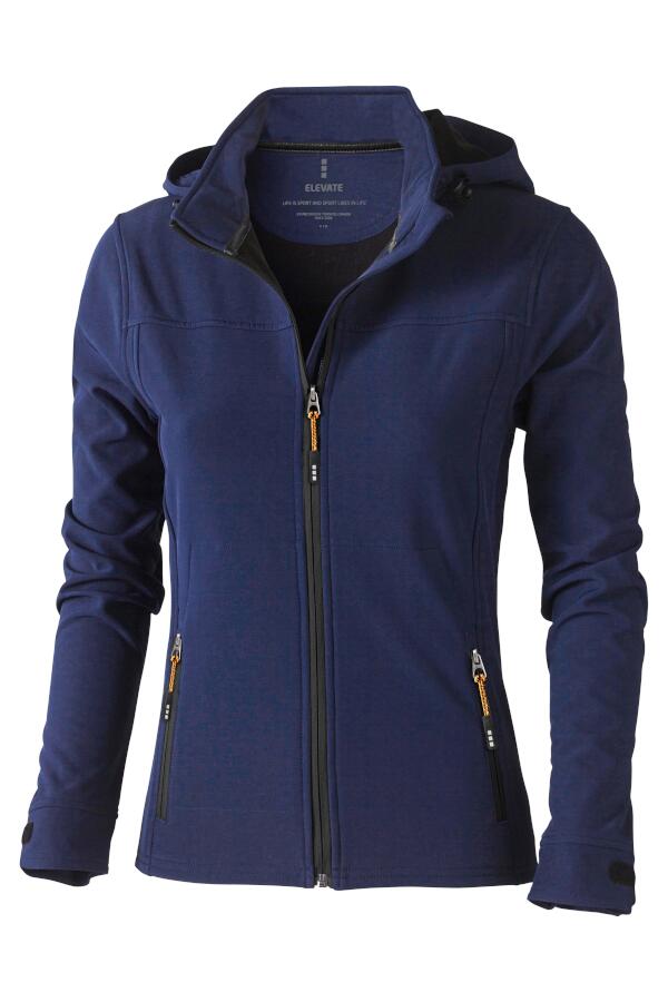 Produktansicht: Elevate Langley Damen Softshell Jacke mit abnehmbarer Kapuze