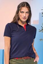 Produktfoto Asquith & Fox Damen Poloshirt mit Kontrast