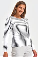 Produktfoto Asquith & Fox Marine gestreiftes Damen Langarmshirt