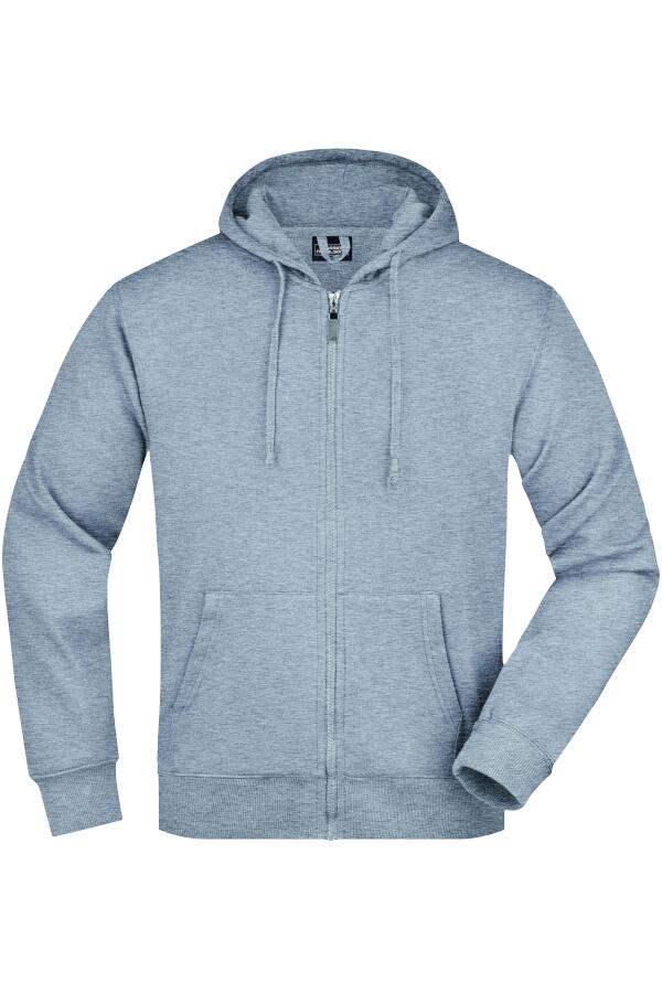 Produktansicht: James & Nicholson Herren Sweat Kapuzenjacke (60 Grad) bis 3XL