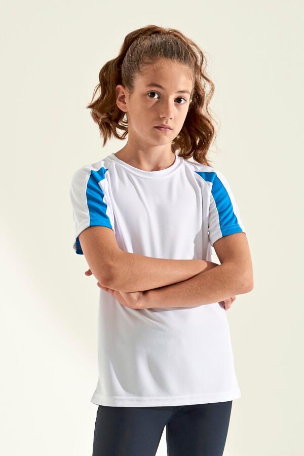 Produktansicht: Just Cool Kinder Sport T-Shirt mit UV-Schutz und Kontrasten