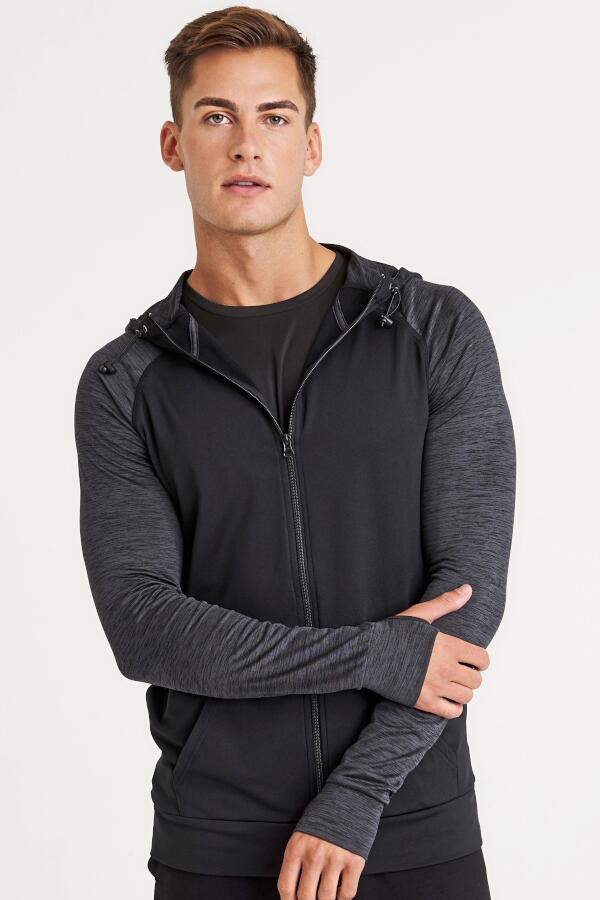 Produktansicht: Just Cool Herren Sport Hoodie-Jacke mit Daumenlöchern