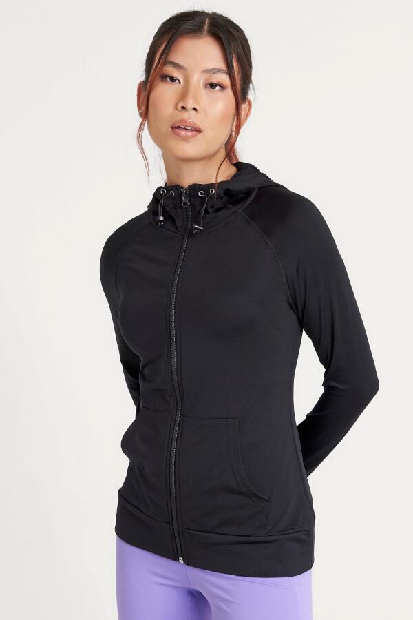 Produktansicht: Just Cool Damen Sport Hoodie-Jacke mit Daumenlöchern