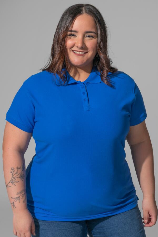 Produktansicht: JHK Curves Damen Poloshirt in großen Größen bis 4XL