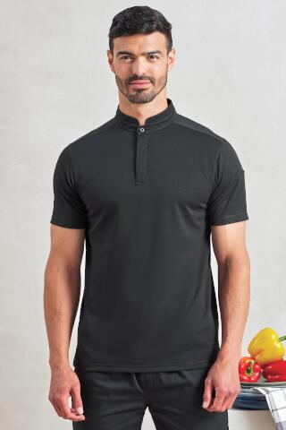 Produktansicht: Premier T-Shirt mit Knopfleiste für Köche Produktansicht: Premier T-Shirt mit Knopfleiste für Köche