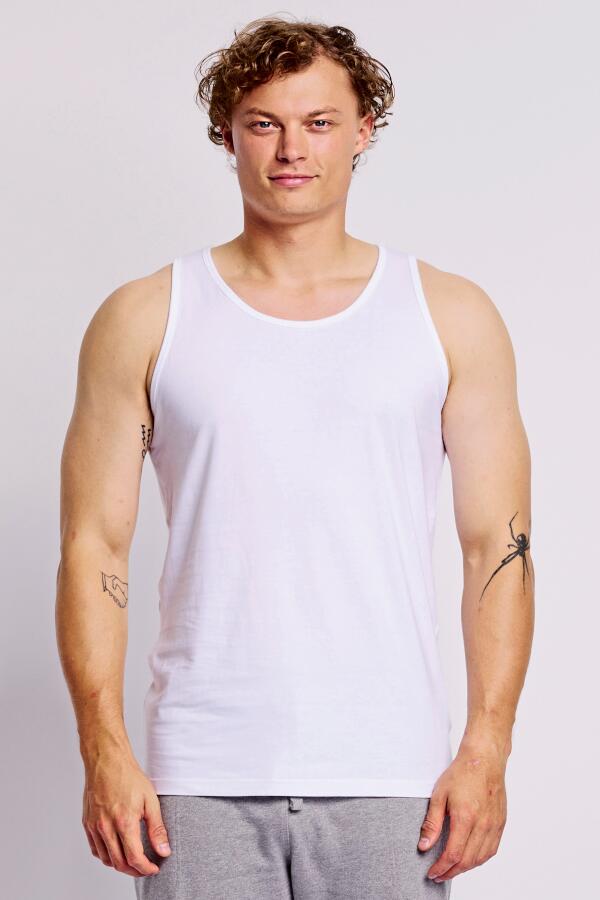 Produktansicht: Neutral ärmelloses Herren Tank T Shirt aus Fairtrade Bio Baumwolle bis Größe 3XL Produktansicht: Neutral ärmelloses Herren Tank T Shirt aus Fairtrade Bio Baumwolle bis Größe 3XL