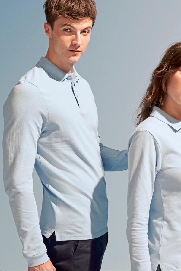 Produktansicht: Sols Podium Damen Langarm Poloshirt aus Baumwolle