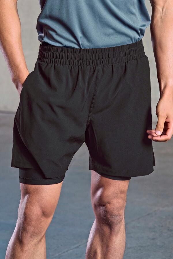 Produktansicht: Tombo Herren Sportshorts mit zwei Lagen