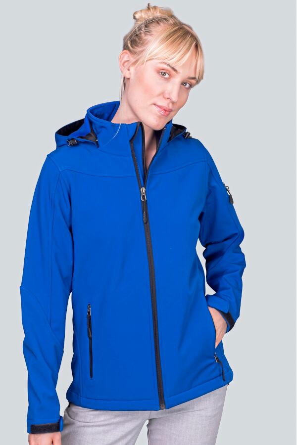 Produktansicht: HRM Damen Softshell-Kapuzenjacke bis 3XL